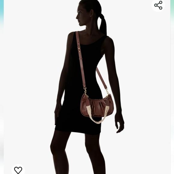 Lucky brand Jixi leather crossbody bag brown color - Picture 5 of 16